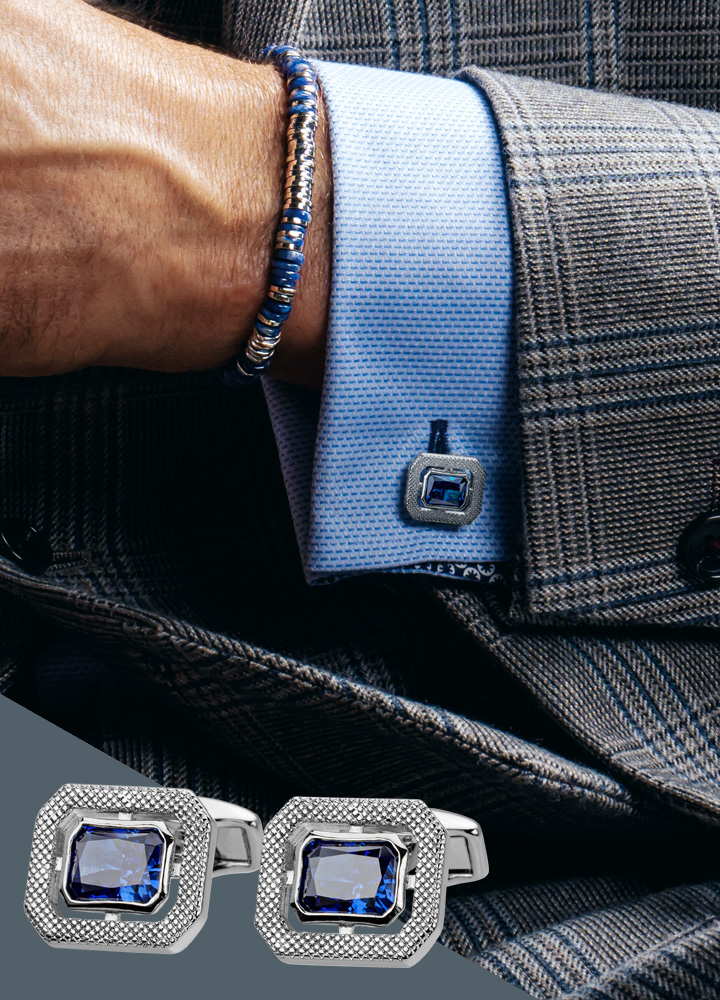 ハローレクタングルカフス キュービックジルコニア